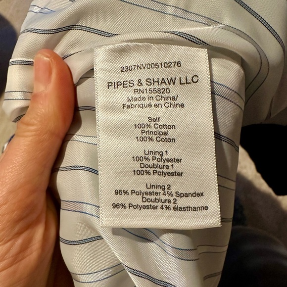 NWOT Veronica Beard Arrow Jacket Stone Bright Blue Size O. - Picture 12 of 13